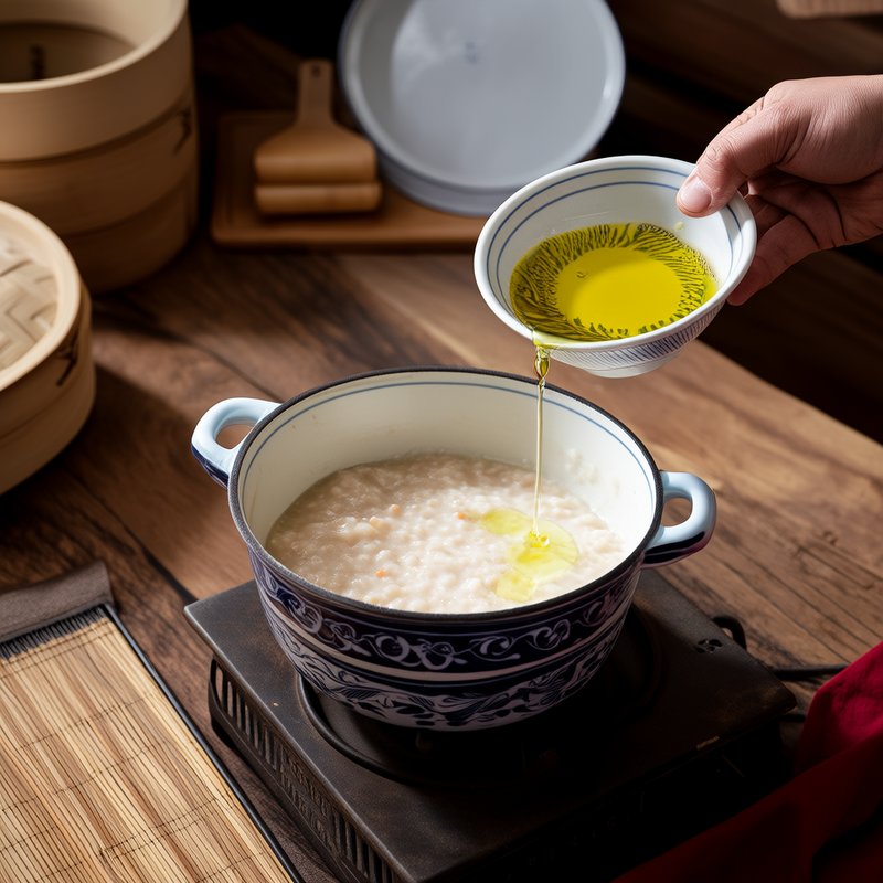 往粥里加油防止溢锅