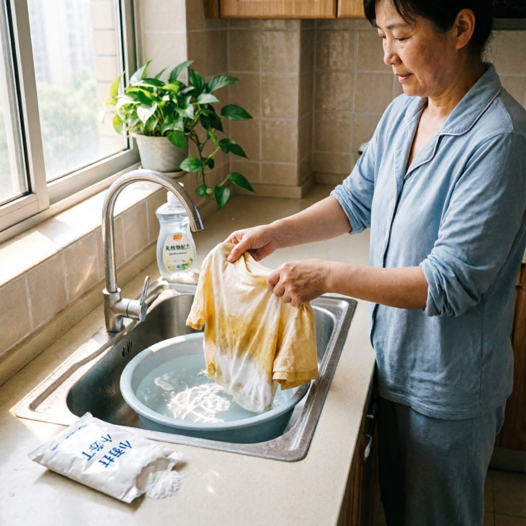 白衣服穿久了发黄扔掉太可惜？水里加一样东西泡10分钟洁白如新