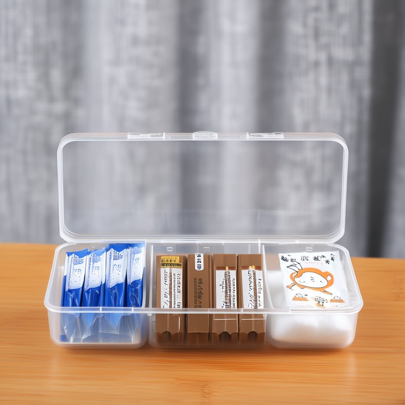 整齐的药品收纳箱