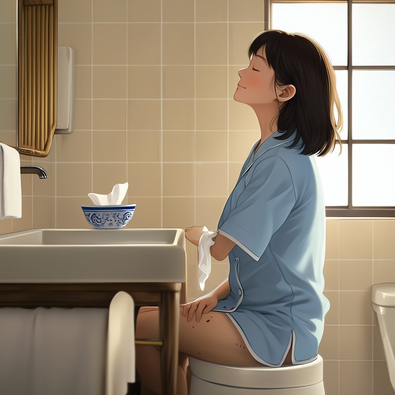 冰敷鼻梁止血