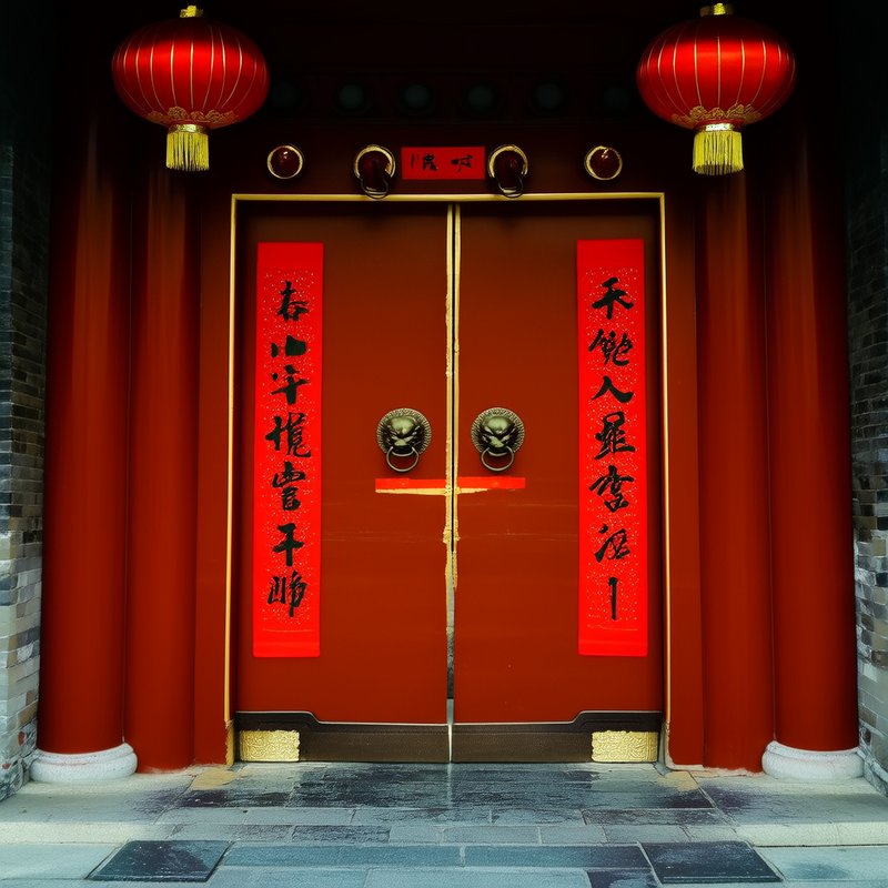 春联黄金高度贴法