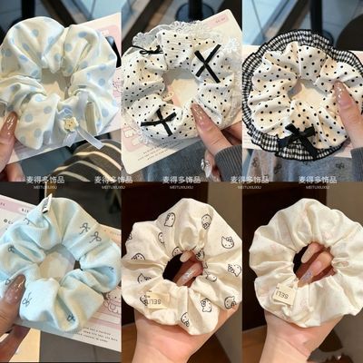 甜美韩系花边蝴蝶结蕾丝大肠气质发圈马尾发绳清新少女头绳发饰买哪款？我把热销的都试了