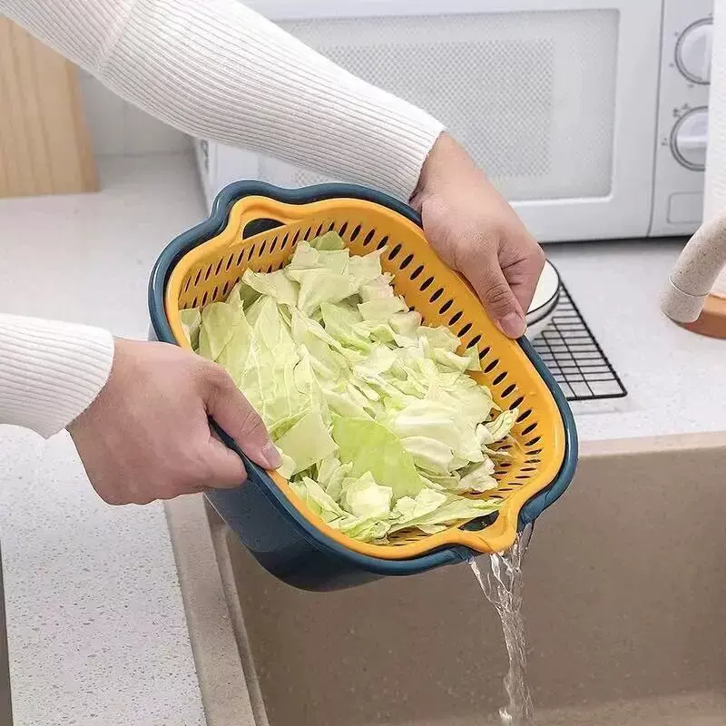说实话，这个【6件套】洗菜洗水果盆沥水篮真没想到这么好用