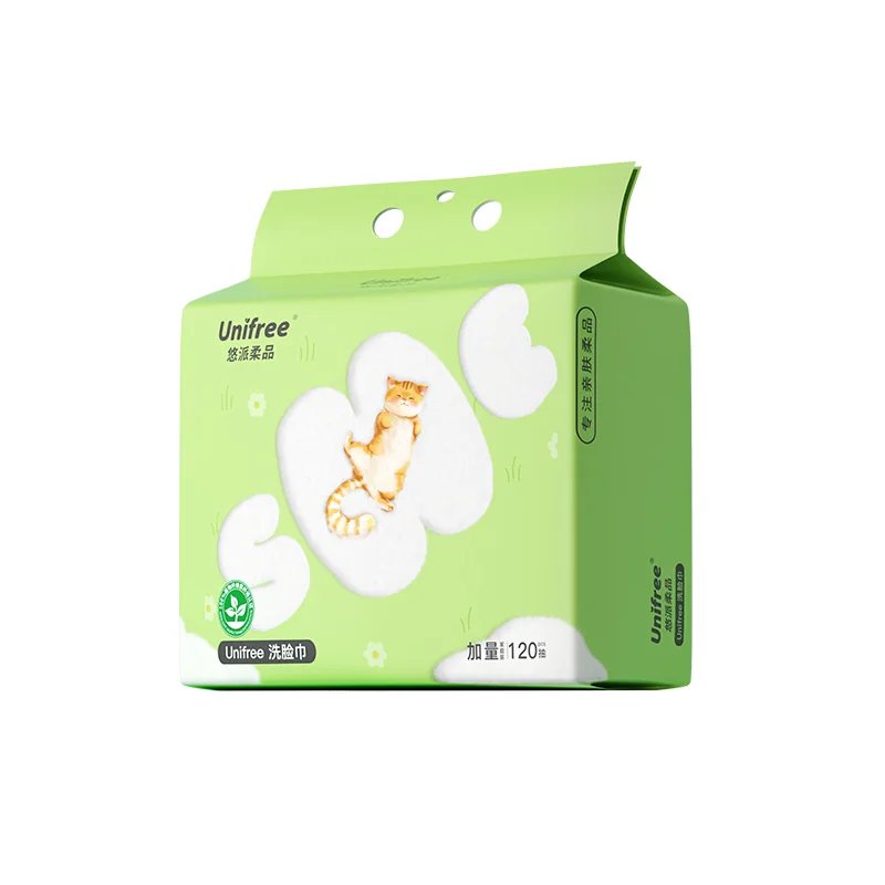 花了几十块买的Unifree悬挂式加厚一次性洗脸巾，把之前几百块的扔了